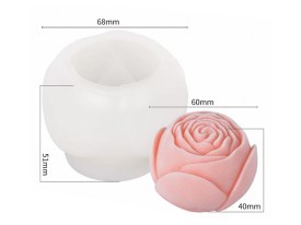 Molde silicona rosa cerrada 